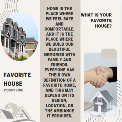 مطوية Favorite house