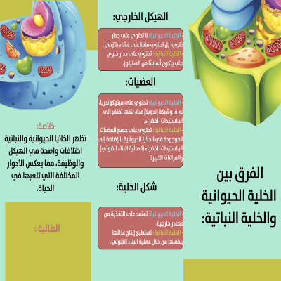 الخلايا(النباتية-الحيوانية)